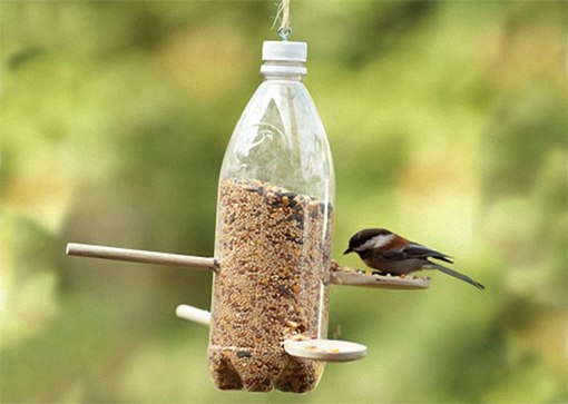 Kā padarīt putnu padevi no plastmasas pudeles