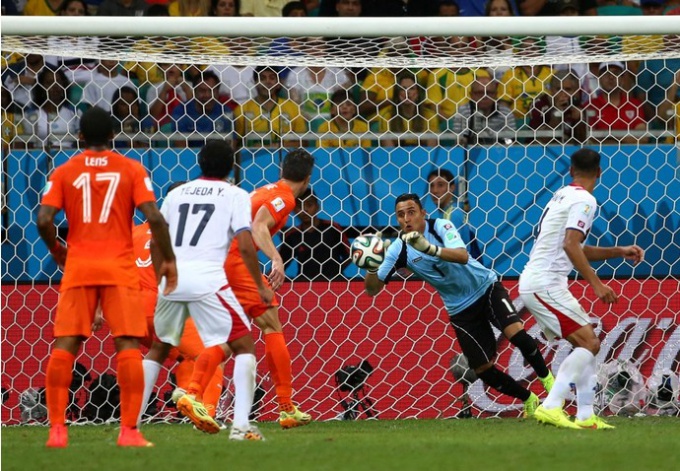 2014. gada pasaules čempionu finālā 1/4 fināls: Nīderlande - Kostarika